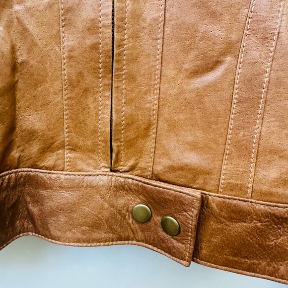 Vintage Arden B, Leather Moto Jacket, Size Medium - Picture 2 of 9